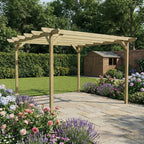 Chamfered Wooden Garden Pergola Kit
