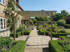 Chamfered Wooden Garden Pergola Kit