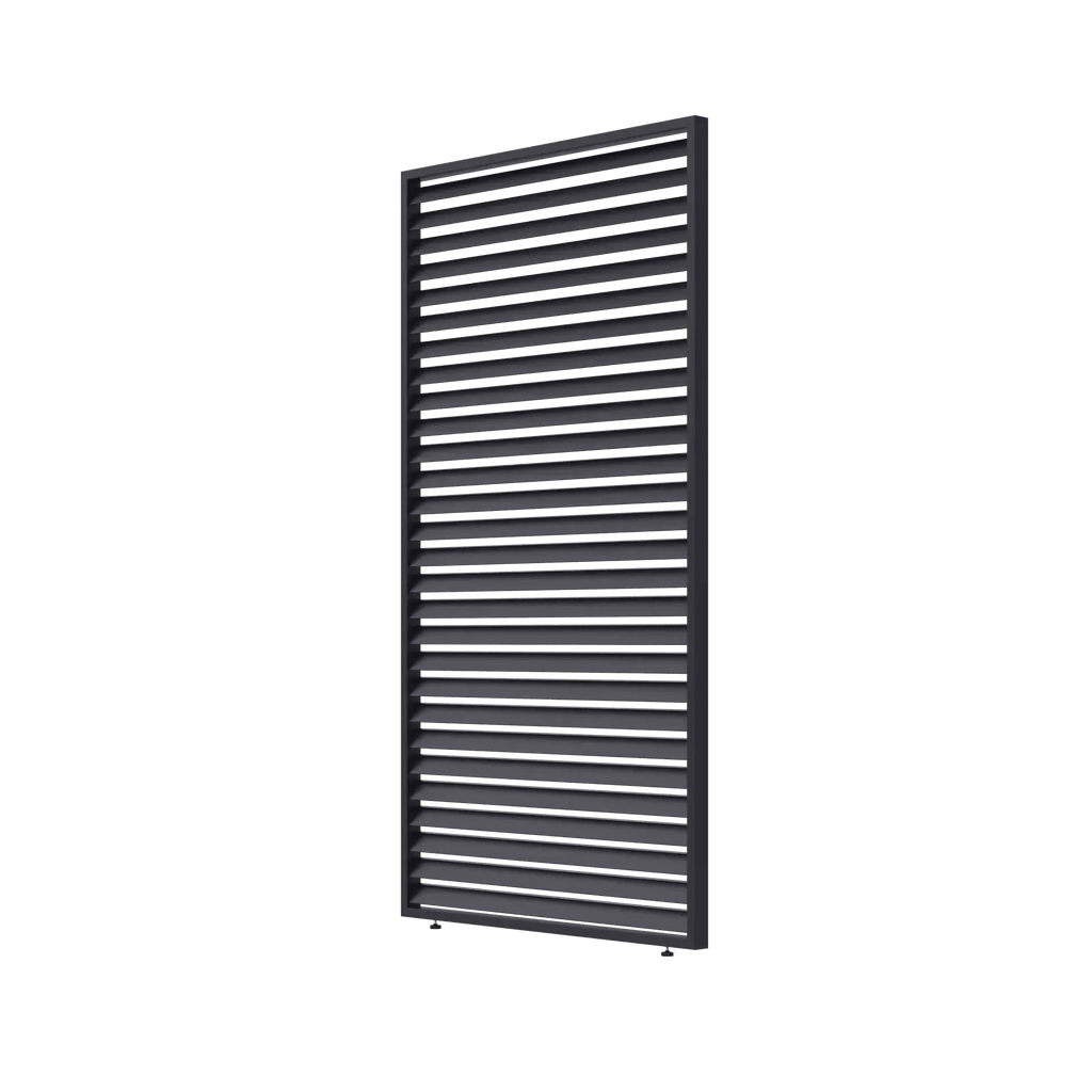 Aluminium Horizontal Privacy Panel — Louvre Screen for Pergolas - VerandaCovers