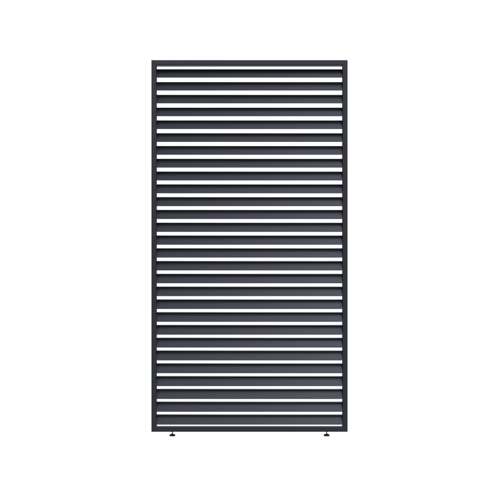 Aluminium Horizontal Privacy Panel — Louvre Screen for Pergolas - VerandaCovers
