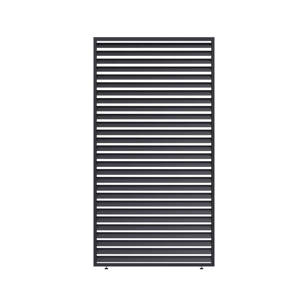 Aluminium Horizontal Privacy Panel — Louvre Screen for Pergolas - VerandaCovers