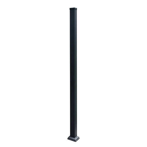 Anthracite Aluminium Fence Post Kit 1.9m — Co-Extrusion Fencing - VerandaCovers