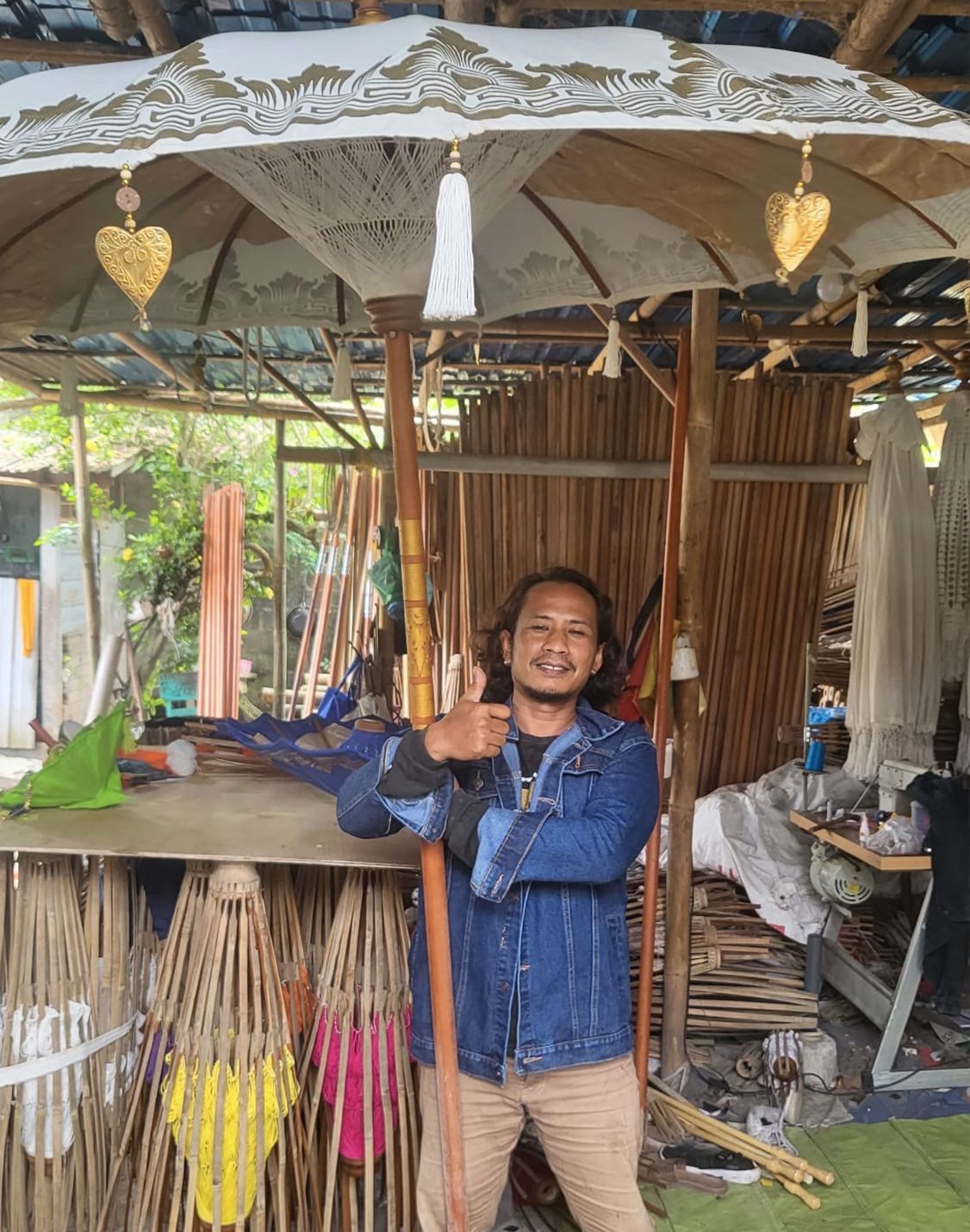 Bali Patio Parasol Natural 2m - My Store 4
