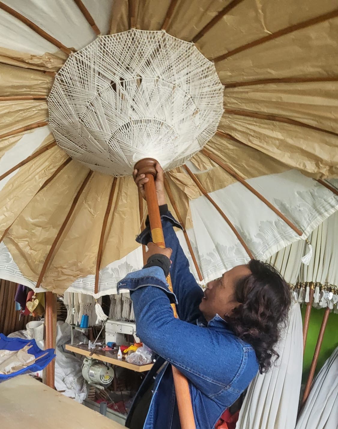Bali Patio Parasol Orange 2m - My Store 4