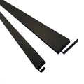 Black Aluminium Top & Bottom Rail — Co-Extrusion Fencing - VerandaCovers