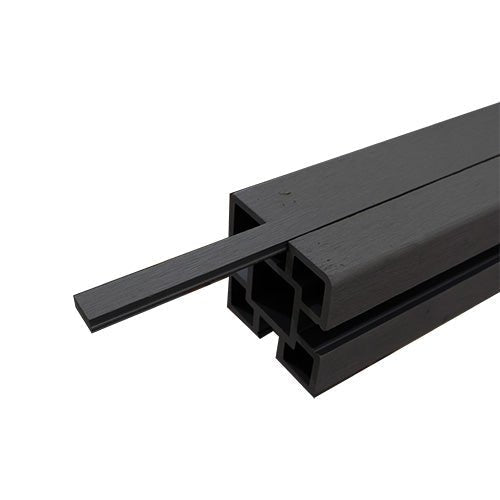 Black Composite Fence Post Filler Strip - VerandaCovers