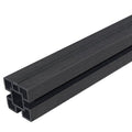 Black Composite Fence Post Kit 2.4m - VerandaCovers