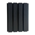 Black Slatted Composite Cladding Series 1 3.6m