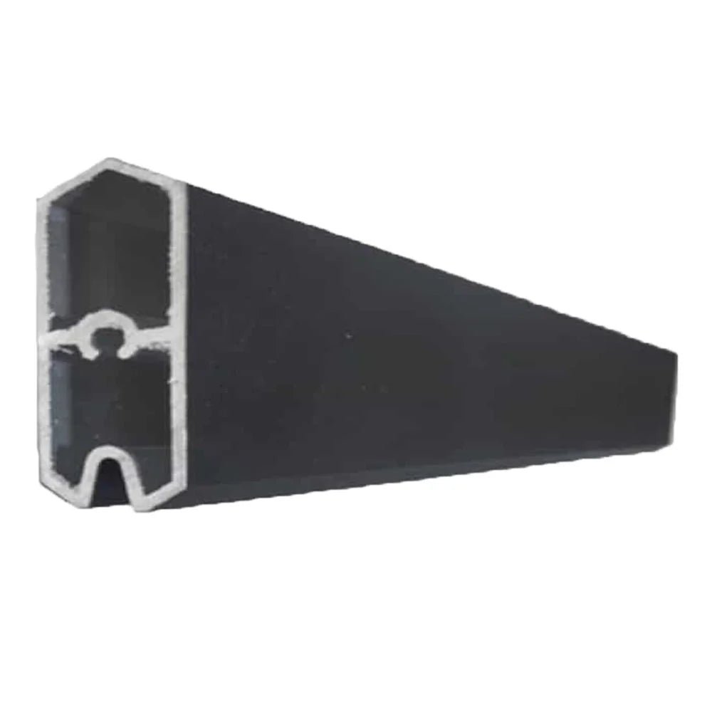 Black Woodgrain Aluminium Top Rail — Woodgrain Fencing - VerandaCovers