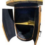 Reclaimed Oak Bourbon Whisky Barrel Bar — Full Size