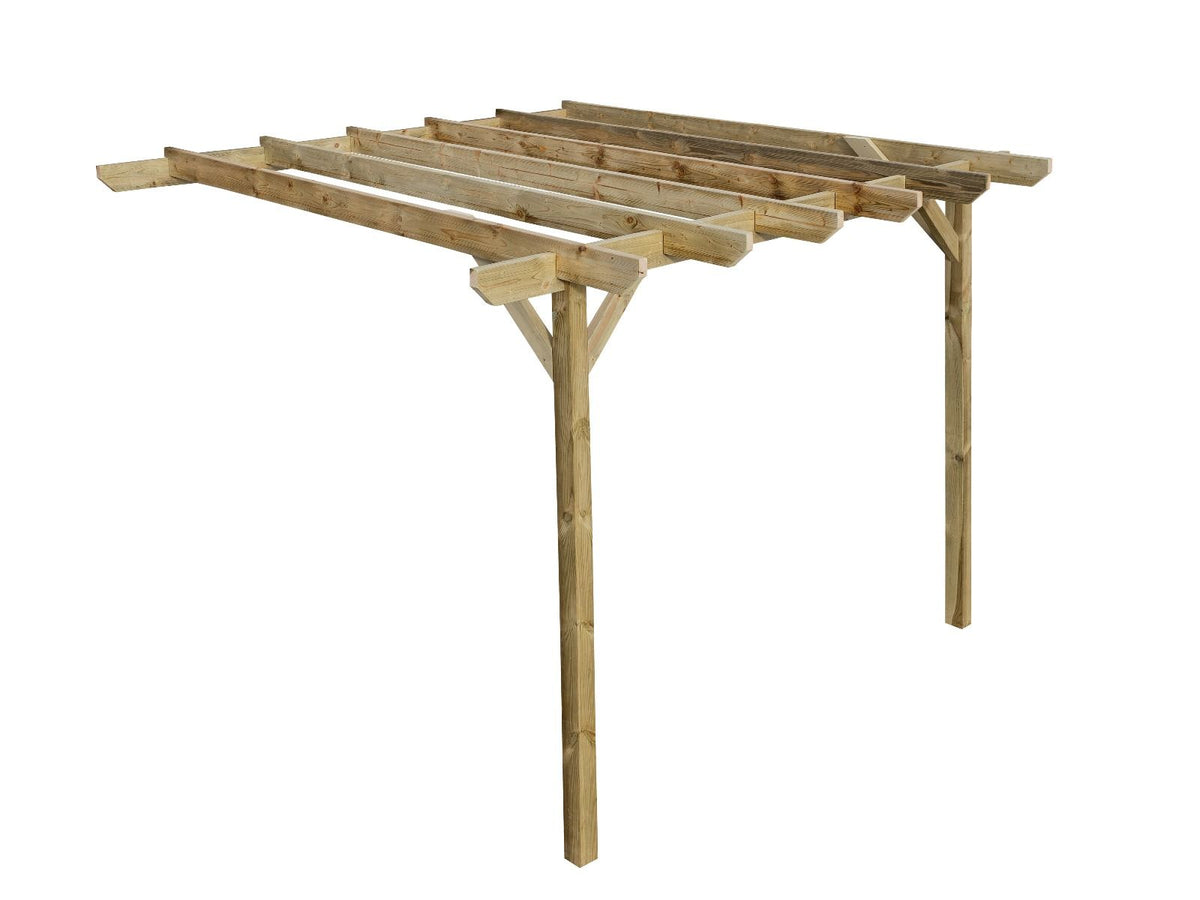 Wall Mounted Pergola Kit — Chamfered Design