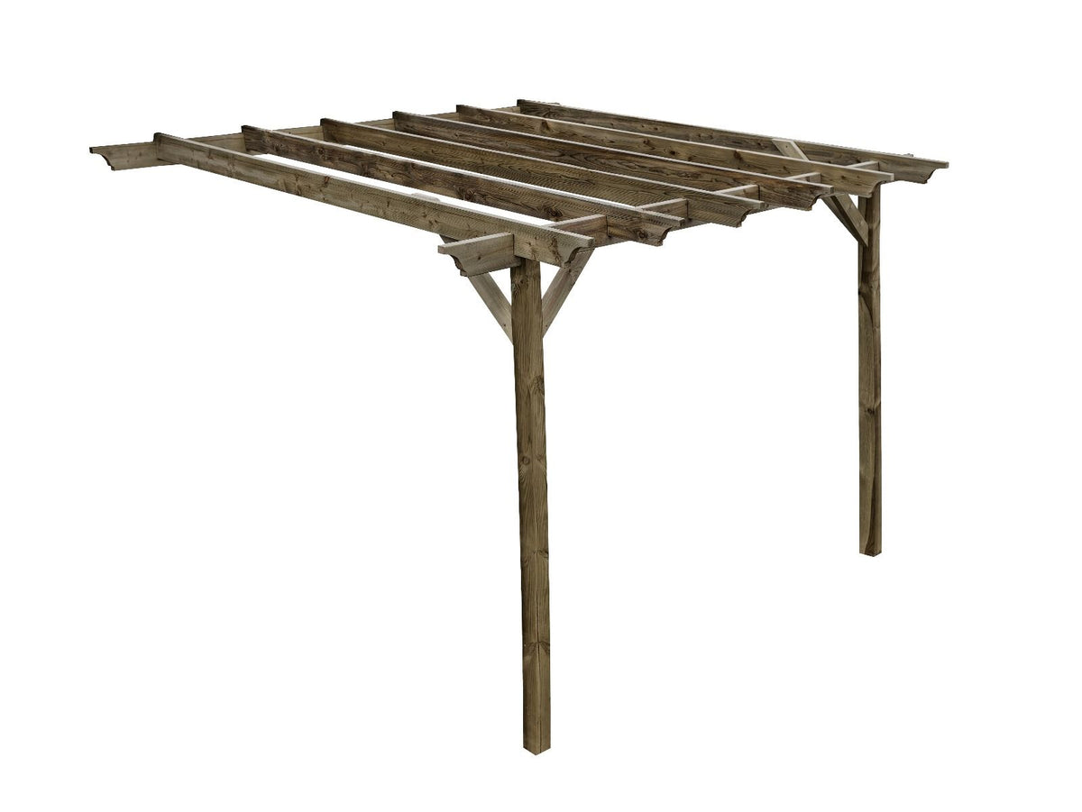Wall Mounted Wooden Pergola Kit - Champion Design