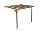 Wall Mounted Wooden Pergola Kit - Corbel Design