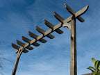 Corbel Single Beam Pergola, Plant Climbing Arbour - Sculpted brace