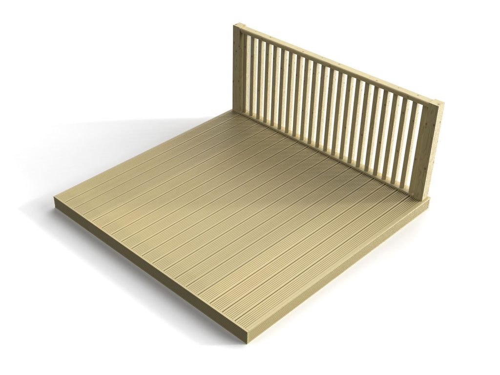 Decking Kit With One Side Balustrade