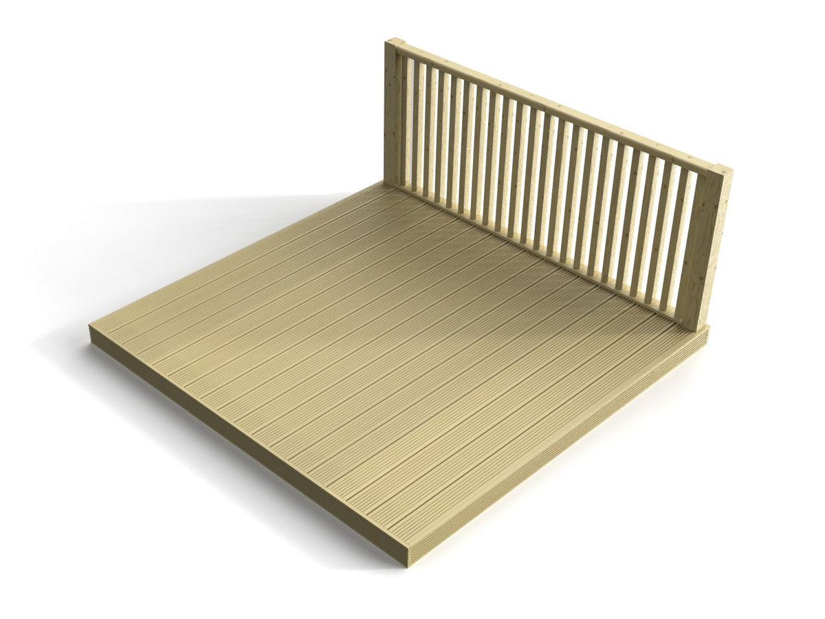 Decking Kit With One Side Balustrade