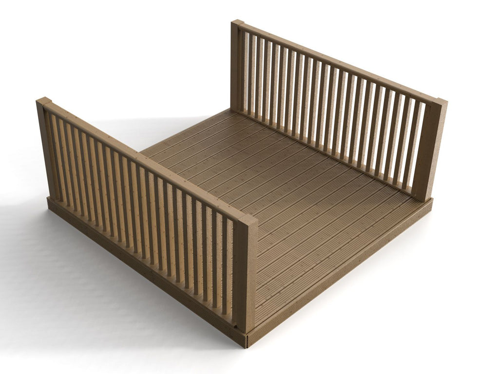 Decking Kit With Two Side Balustrade