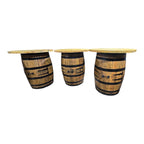 Reclaimed Oak Bourbon Whisky Barrel Bar — Full Size