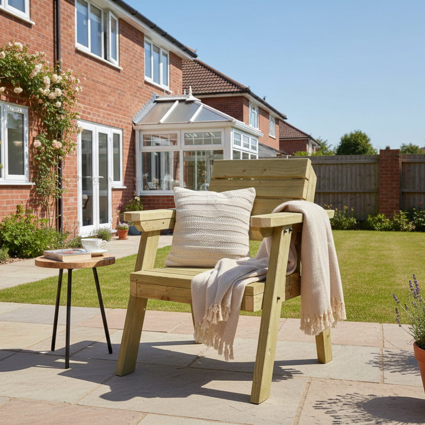 Consilium Garden Fence Bench With Backrest