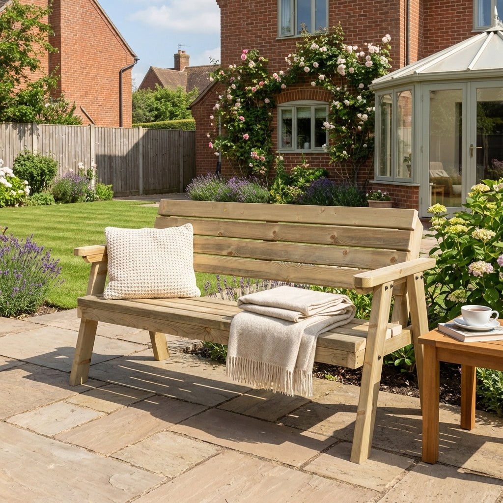 Consilium Garden Fence Bench With Backrest