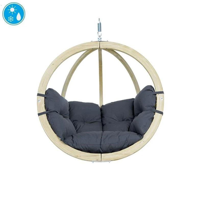 Amazonas Globo Single Hanging Egg Chair — Anthracite