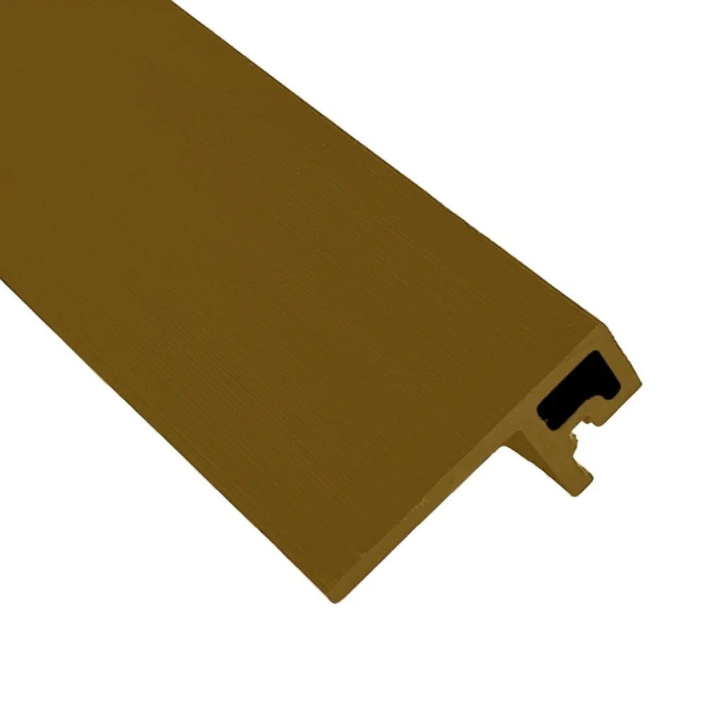 Golden Oak Composite F-Trim End Trim 3.6m — Series 1 Cladding