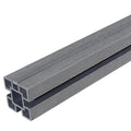 Grey Composite Fence Post Kit 2.4m