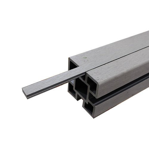 Grey Composite Fence Post Filler Strip - VerandaCovers