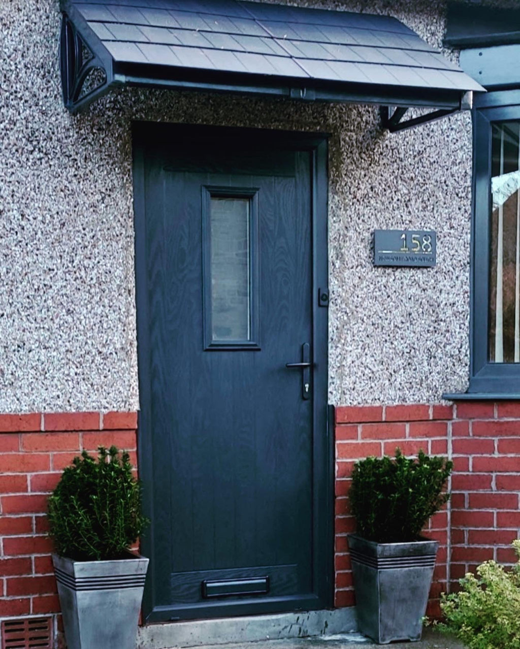 Cosgrove Lean-To Door Canopy — Flat Pack Porch Canopy