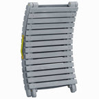 Velka 190cm Foldable Grey Acacia Wood Garden Sun Lounger