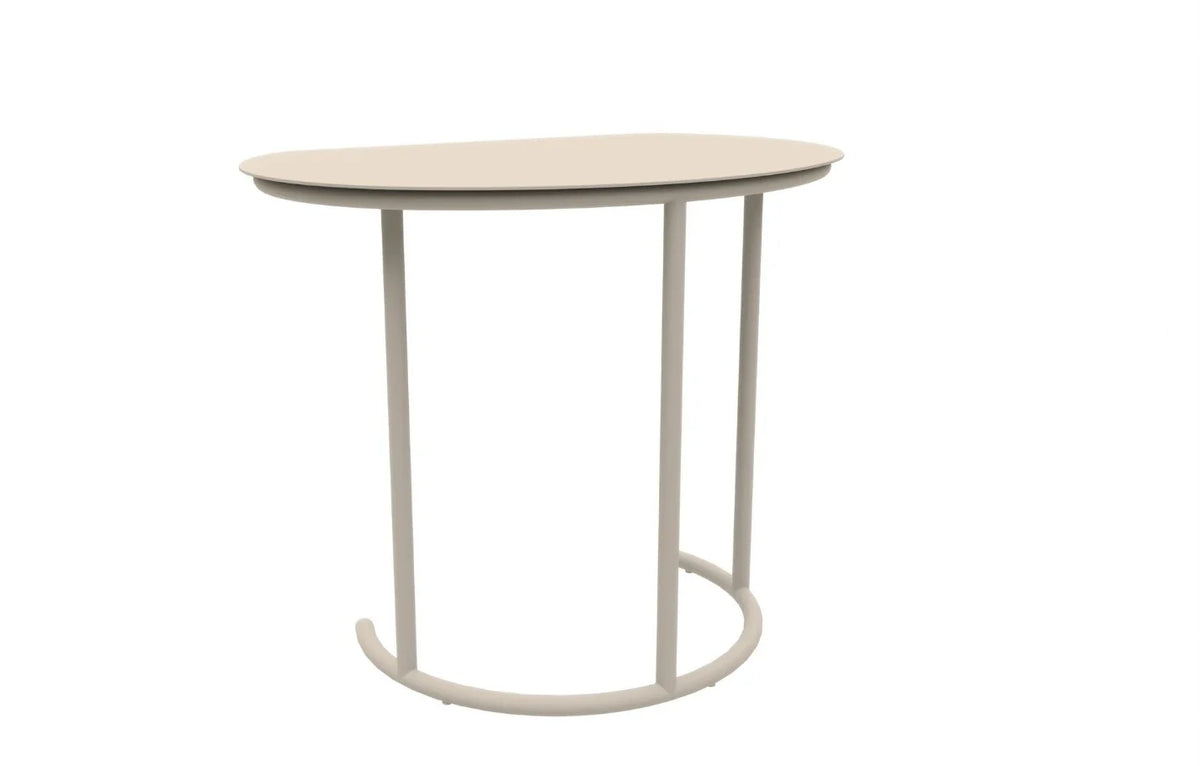 Kiki C-Shaped Powder-Coated Aluminium Garden Side Table
