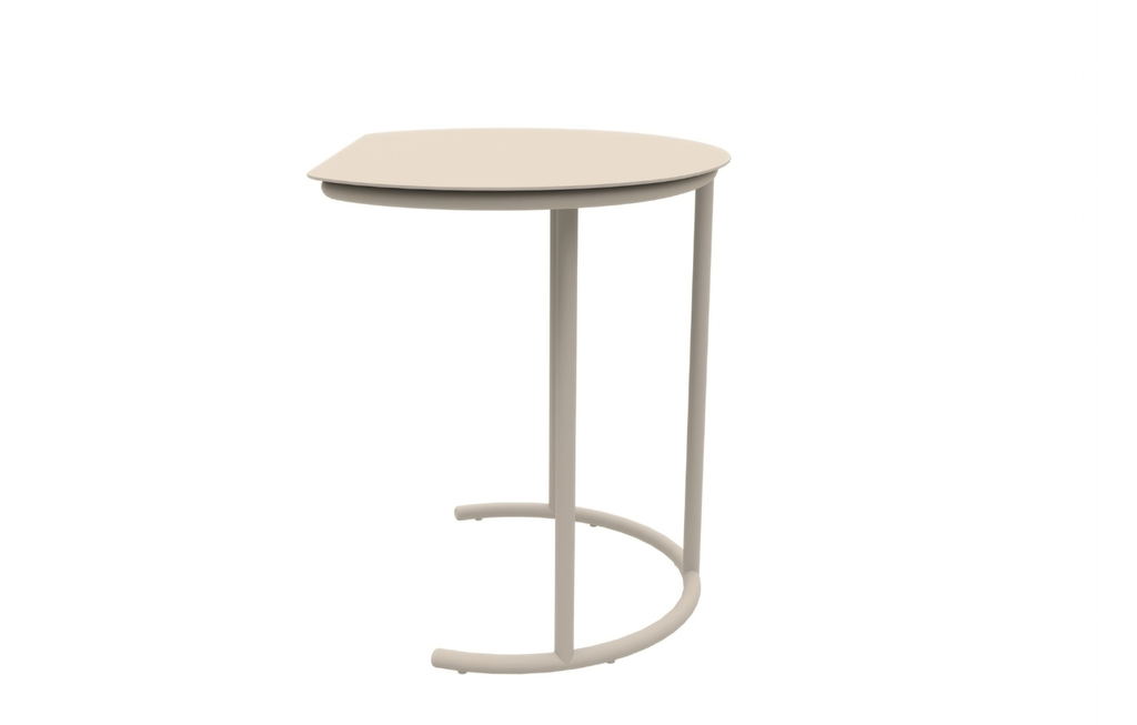 Kiki C-Shaped Powder-Coated Aluminium Garden Side Table