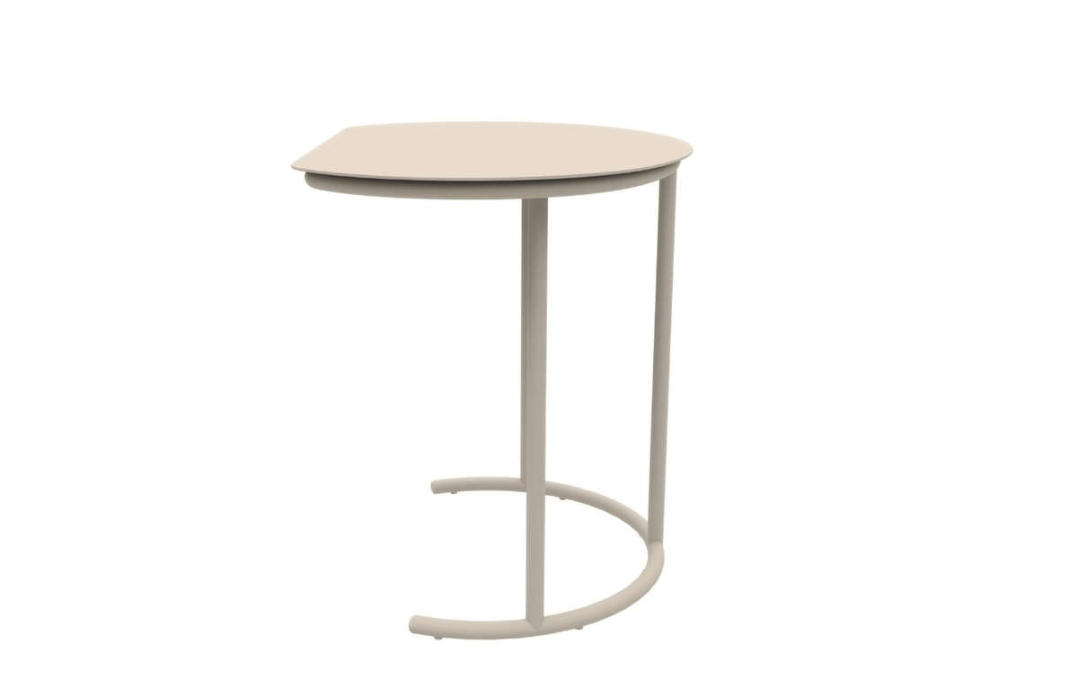 Kiki C-Shaped Powder-Coated Aluminium Garden Side Table
