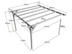 Wall Mounted Pergola Kit — Chamfered Design