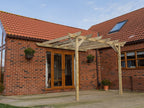 Wall Mounted Wooden Pergola Kit - Longhorn Design