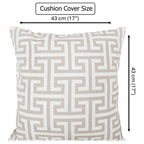 Outdoor Waterproof Cushion Cover 43x43cm — Milano Natural