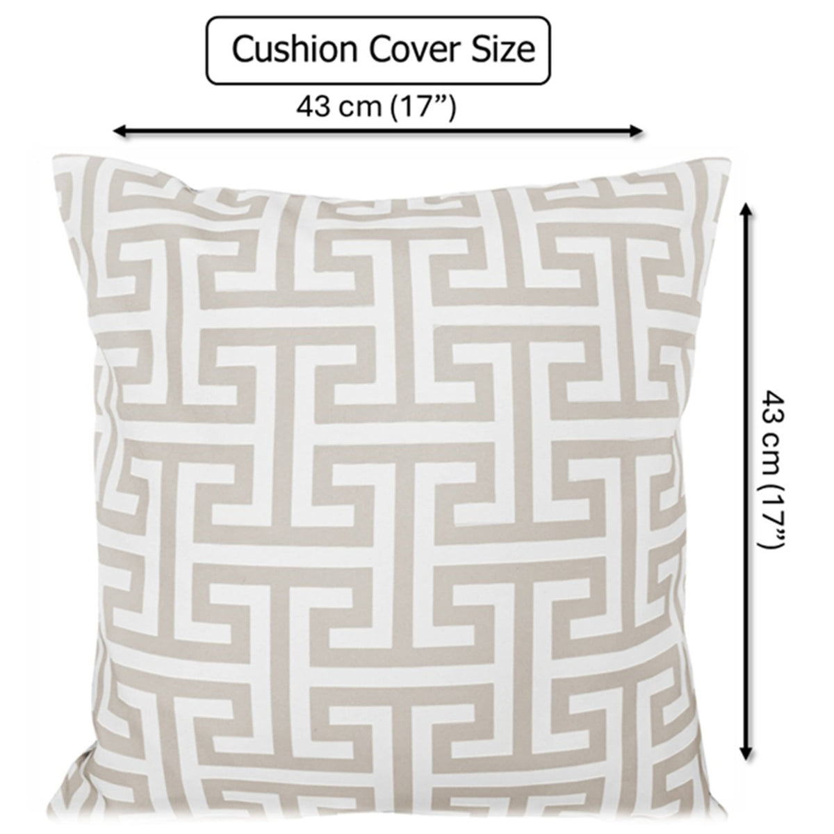 Outdoor Waterproof Cushion Cover 43x43cm — Milano Natural
