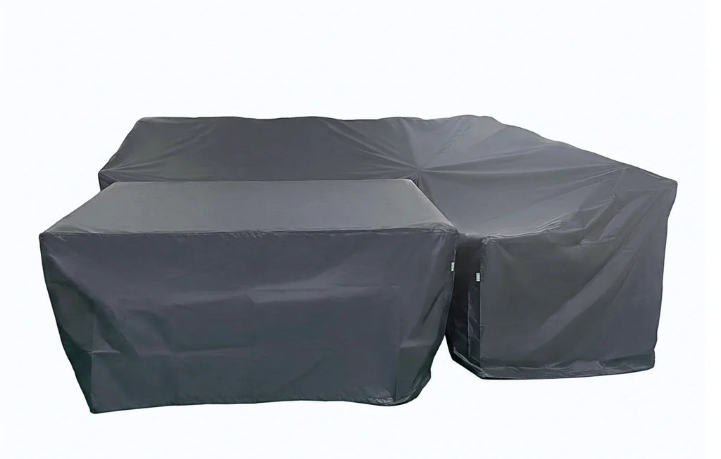 Palma 9-Seater Grey Rattan Garden Lounge Set with Protective Cover