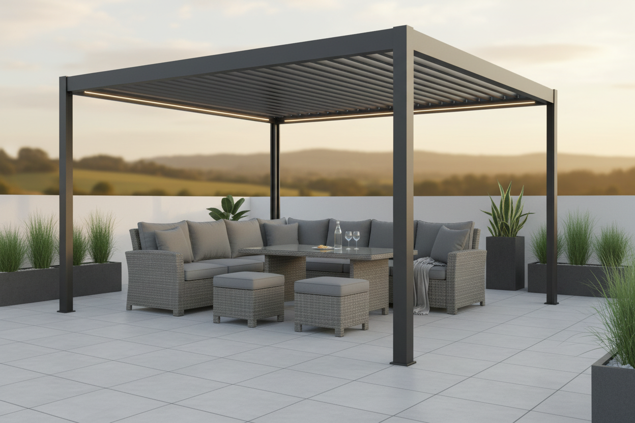Palma Set under Modena Pergola
