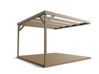 Wall-mounted Box Pergola and Decking Kit