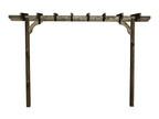Chamfered Single Beam Pergola, Plant Climbing Arbour - Sculpted brace