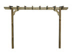 Chamfered Single Beam Pergola, Plant Climbing Arbour - Sculpted brace