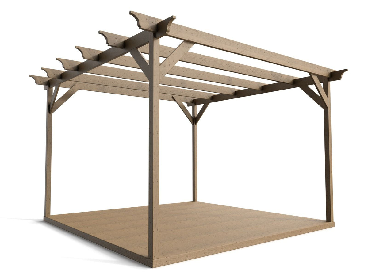 Champion Wooden Pergola and Decking Kit