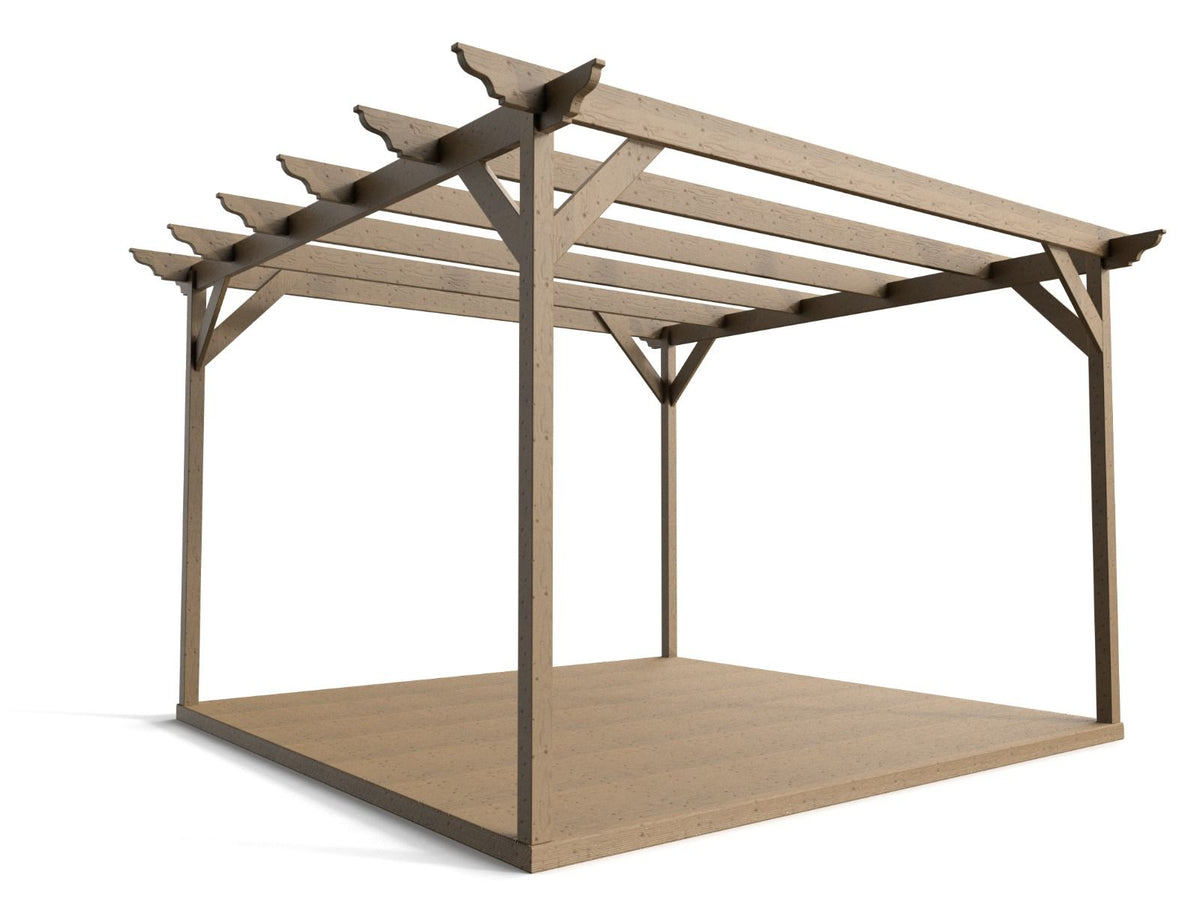 Dinasty Wooden Pergola and Decking Kit