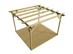 Ovolo Wooden Pergola and Decking Kit