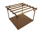 Ovolo Wooden Pergola and Decking Kit