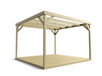 Wooden Box Pergola and Decking Kit