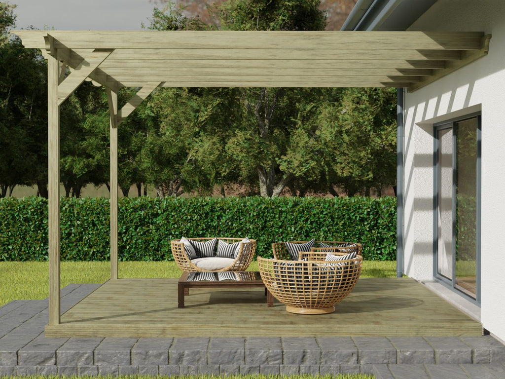 Wall Mounted Pergola & Decking Kit — Champion Design