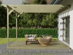 Wall Mounted Pergola and Decking Kit Orchid Design
