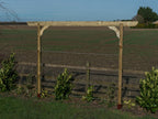 Screen Pergola, Plant Climbing Arbour - Chamfered Sculpted Brace